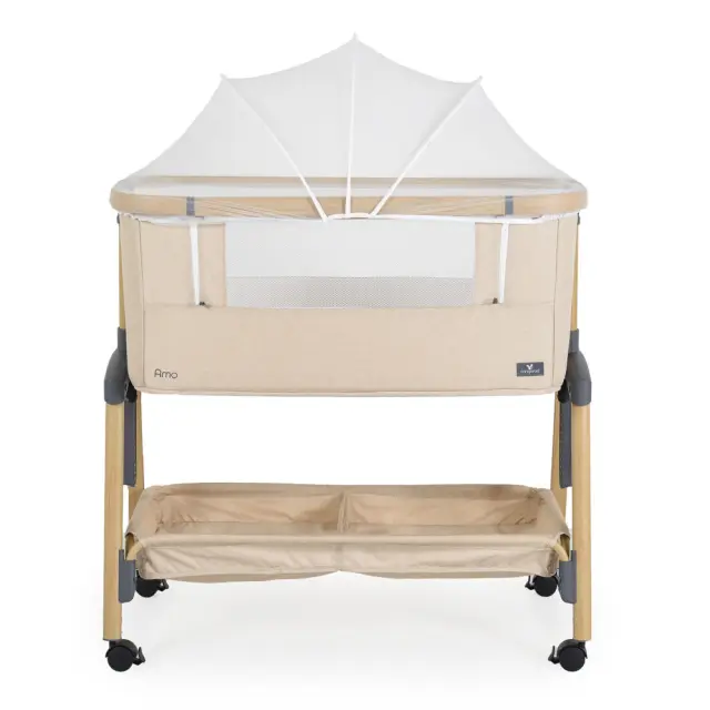 Cangaroo Amo Βρεφικό Λίκνο Συγκοίμησης Beige 2