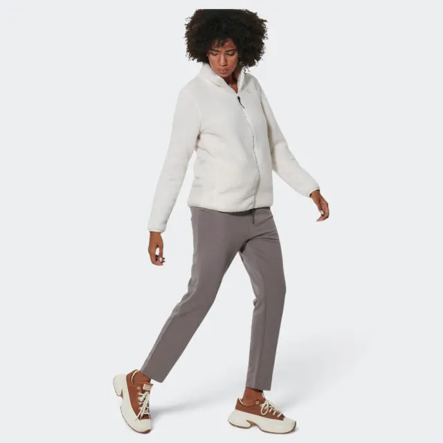 Body Action Fluffy Fleece Jacket Ecru 071624-01-05A - L 2