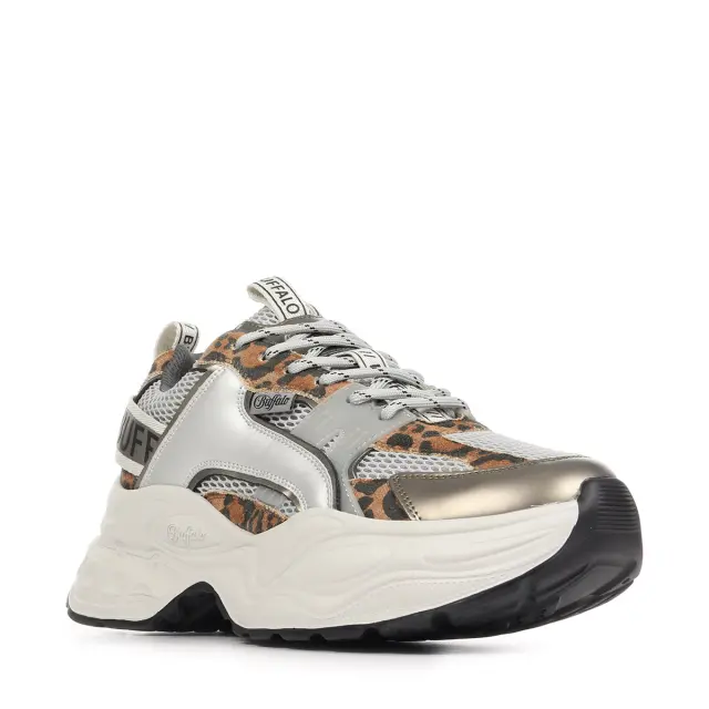 Γυναικεία Sneakers Buffalo Yuno BN1636647 Grey Leo Animal Print - 37 2