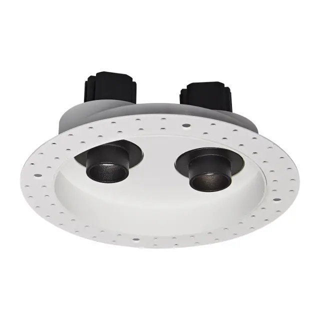 Eye 04448/WB/C Χωνευτό κινητό φωτιστικό οροφής led trimless 11W 4000K ø16.3cm λευκό+μαύρο Άσπρο/Μαύρο