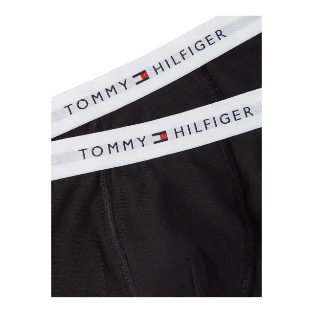 Tommy Hilfiger Παιδικό Boxer Αγόρι Signature Logo Waistband - Διπλό Πακέτο, Χρώμα Μαύρο-Μαύρο 3