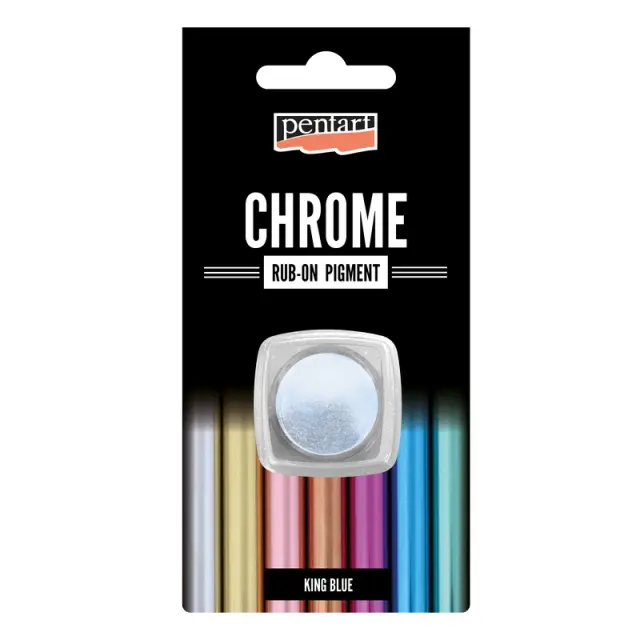 Rub-on pigment Chrome Effect (μεταλλικό εφέ) Pentart 0,5 gr, King blue
