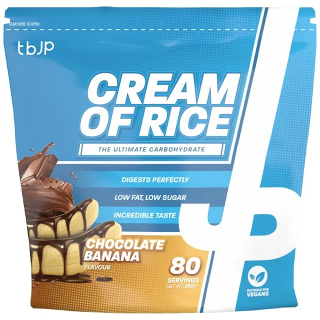 Trained By Jp Cream Of Rice Complex Carbohydrate Συμπλήρωμα Υδατανθράκων με Γεύση Σοκολάτα Μπανάνα 2000g