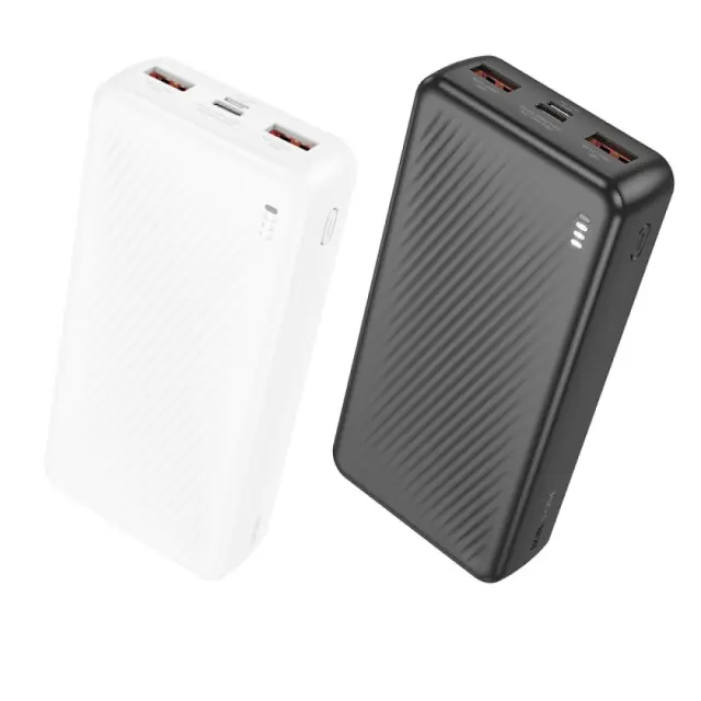 Borofone Power Bank 20000mAh με 2 Θύρες USB-Α Άσπρο BJ56A 3