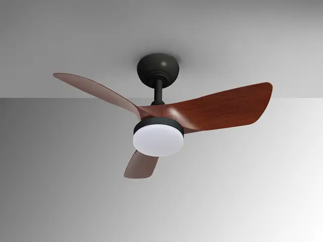 Tropic 319614 ανεμιστήρας μαύρος/καρυδιά Ø76 Μαύρο Σκούρο Καφέ 2