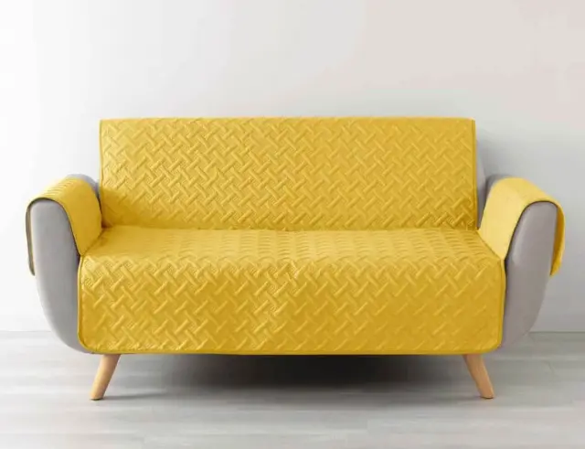 Κάλυμμα Καναπε Lounge Douceur d'intérieur με διαστάσεις 279x179cm - Yellow 1610053 2