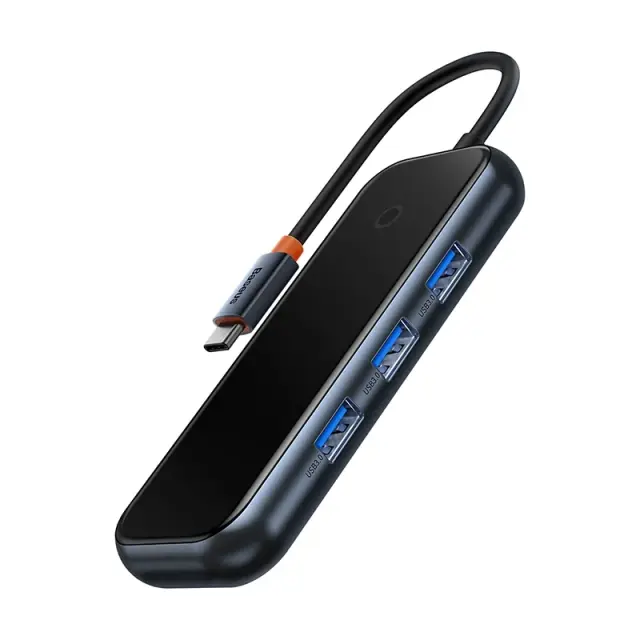 Baseus Hub 4σε1 USB-C σε 4xUSB 3.0 (Γκρι)WKJZ010513 3