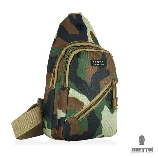 Ghetto Camo Sling Bag – Compact Crossbody Chest Bag | Urban Streetwear Style 2