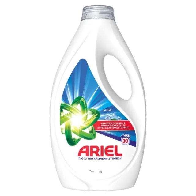 Ariel Υγρό Πλυντηρίου Αlpine 30 Μεζούρες