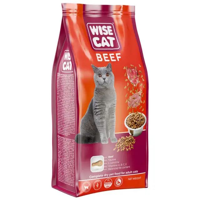 Wise Cat Adult Μοσχάρι 10Kg Μονόχρωμο