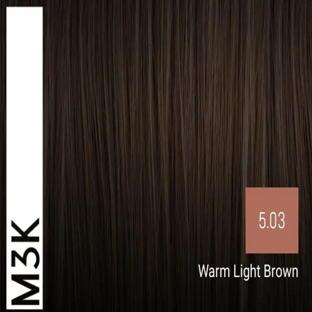 Sensus M3K Permanent Hair Color 5.03 Warm Light Brown 100ml - (μόνιμη βαφή ζεστό ανοιχτό καστανό) 2