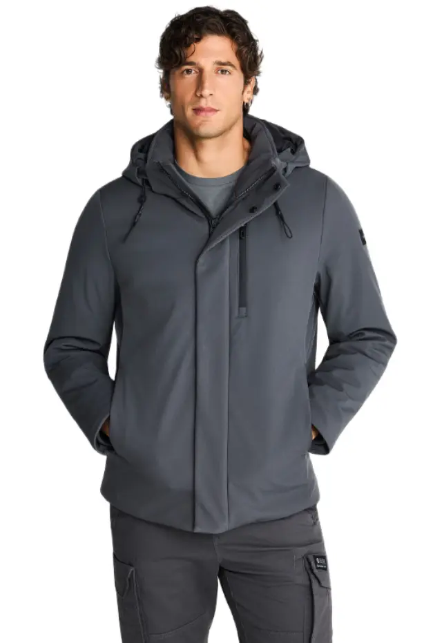 Funky Buddha ανδρικό μπουφάν softshell με αποσπώμενη κουκούλα FBM014-020-01-3