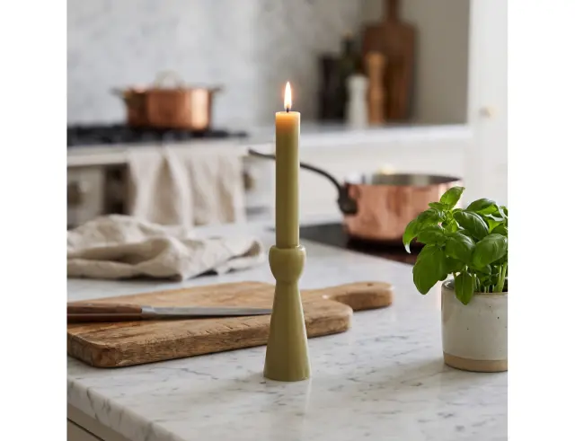 Διακοσμητικό Κερί Κορμός Twisted Essentials by Home & Styling με διαστάσεις 5.2x25.5cm - Olive CC5070430