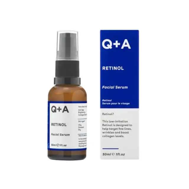 Q+A Retinol 0.2% Facial Serum Αντιγηραντικός Ορός με Ρετινόλη, 30ml