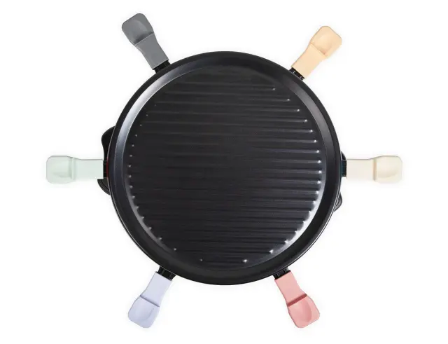 Γκριλιέρα Raclette Livoo DOC207P για 6 άτομα, με ισχύ 800W, αυτόματο θερμοστάτη και επιφάνεια ψησίματος 29x29cm DOC207P
