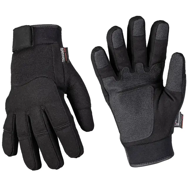 Mil-Tec Army Gloves Winter Black–Χειμερινά Στρατιωτικά Γάντια Μαύρα - 01-Black-Μαύρο