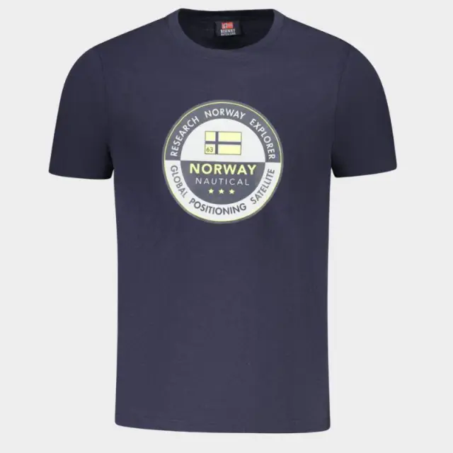 Norway Nautical School - Ανδρικό T-shirt Κοντομάνικο 856029-NAVY Μπλε Ναυτικό - 2XL