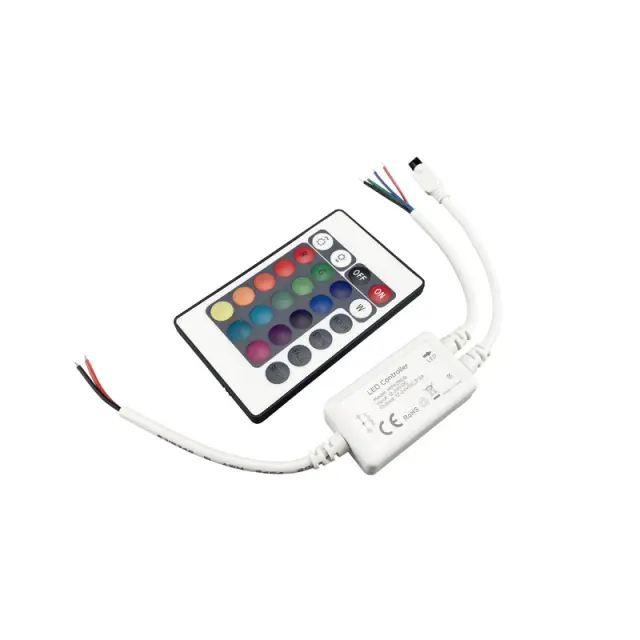 RGB LED ΕΛΕΓΚΤΗΣ 6A 12V DC 72W & 24V DC 144W ΜΕ ΤΗΛΕΧΕΙΡΙΣΤΗΡΙΟ / MINI2RGB