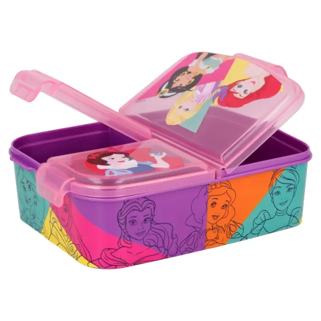 ΦΑΓΗΤΟΔΟΧΕΙΟ MULTI COMPARTMENT SANDWICH BOX PRINCESS BRIGHT + BOLD-51220 3