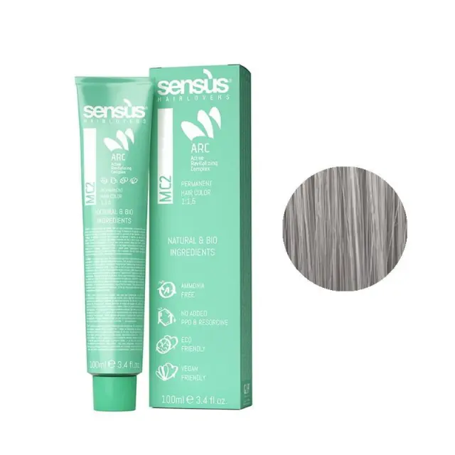Sensus MC2 Permanent Hair Color 10.1 Platinum Ash Blonde 100ml - (μόνιμη βαφή χωρίς αμμωνία ξανθό πλατινέ σαντρέ)