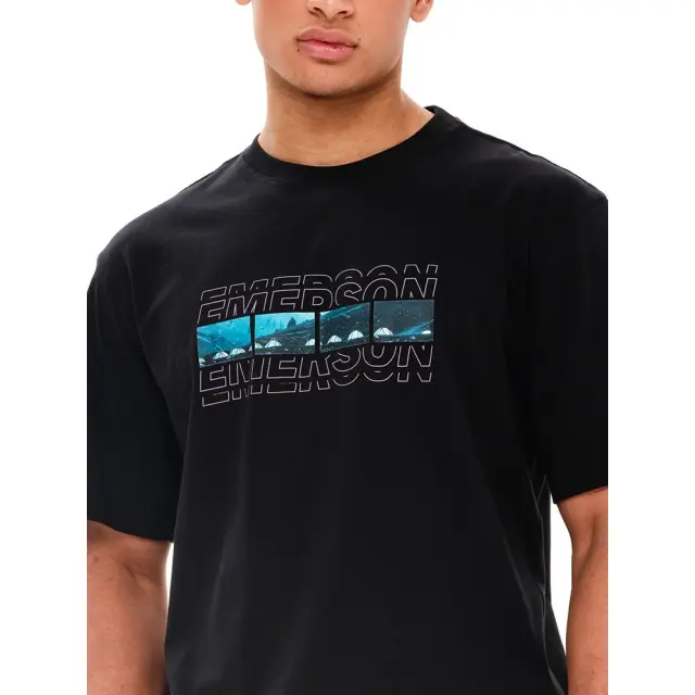 Emerson Men's SS T-Shirt (241.EM33.67-Black) - Μαύρο 2