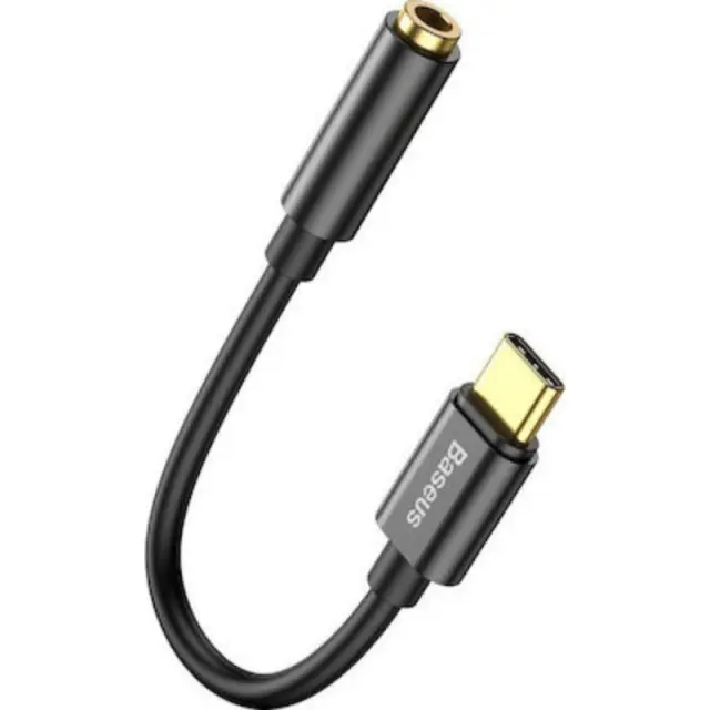 Baseus L54 Adapter for USB-C Headphones / Mini Jack 3.5mm Black (CATL54-01)