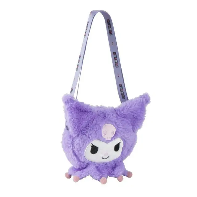 Παιδικη Τσαντα Βολτας Sanrio Kuromi Plush Shoulder Bag 17x14x4εκ. 3