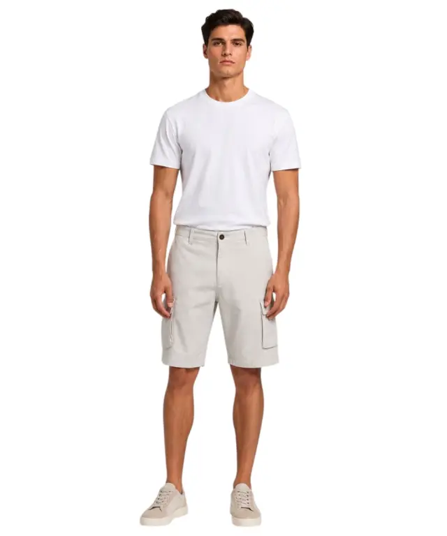 North Sails - Ανδρική Βερμούδα Short America 673417-000-0906 Γκρι Ανοιχτό 3