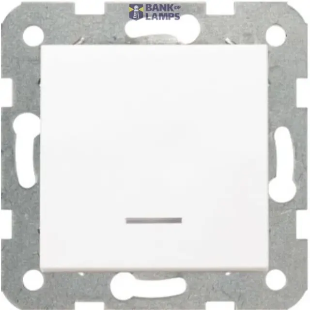 Karre-Meridian White (Quick Connection) Illuminated Light Switch