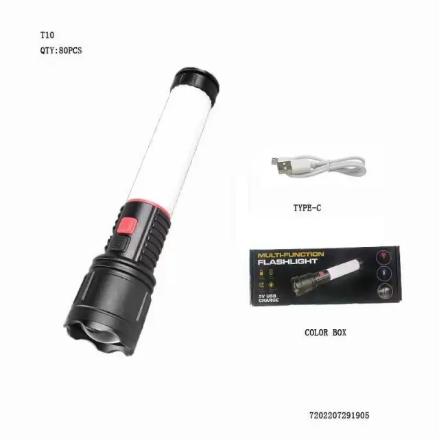 Επαναφορτιζόμενος φακός LED - T10 - 291905 2