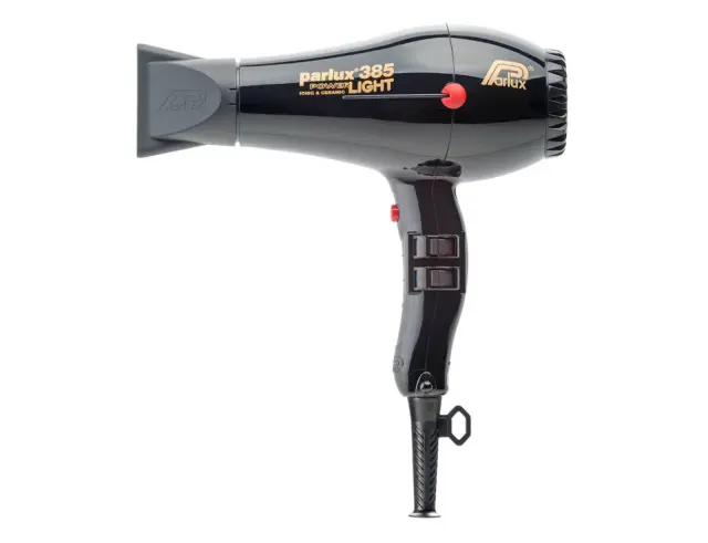 Επαγγελματικό Πιστολάκι Μαλλιών Parlux 385 PowerLight με ισχύ 2150W και 4 θερμοκρασίες - Black385 Black 2