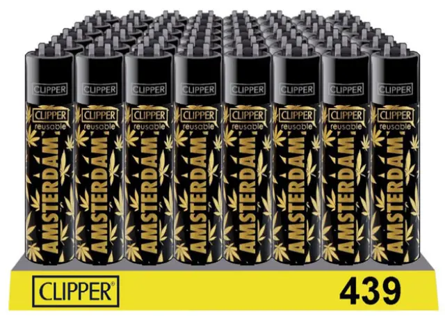 Αναπτήρας Πέτρας Clipper Μεγάλος - Amsterdam Gold Leaves 2