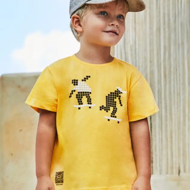 Baby 6 μηνών έως 4 ετών Μπλούζα διαδραστική QR Better Cotton ήλιος