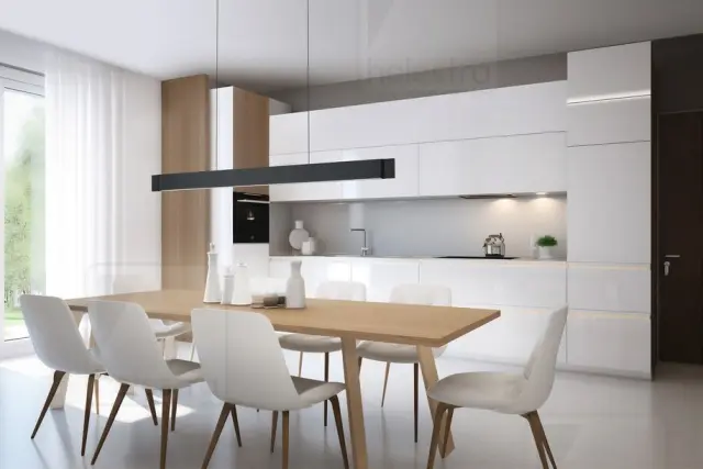 VANA-M Κρεμαστό Φωτιστικό LED με Motor-Lift & Τηλεχειριστήριο 40W Μαύρο 3