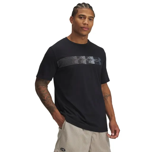 Under Armour Fly In Logo T-Shirt (1390206-001) - Μαύρο