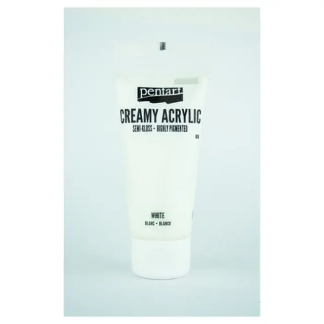Χρώμα ακρυλικό Creamy Semi-Gloss 60ml Pentart - Λευκό