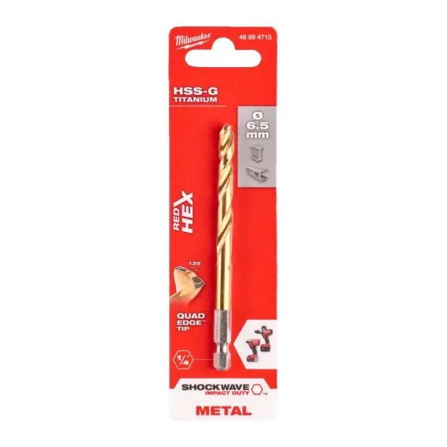 Milwaukee 48894715 - ΤΡΥΠΑΝΙΑ ΤΙΤΑΝΙΟΥ 1/4'' 6.5mm MW 2
