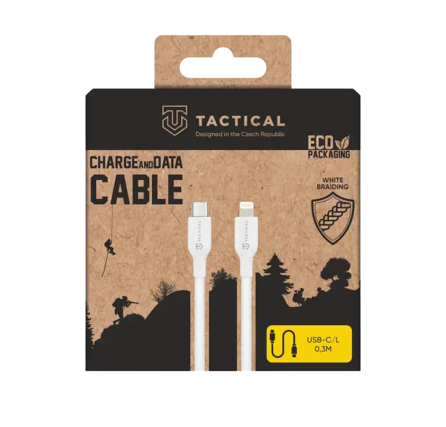 Tactical Stitch Thread Cable USB-C/Lightning 0.3m White 2