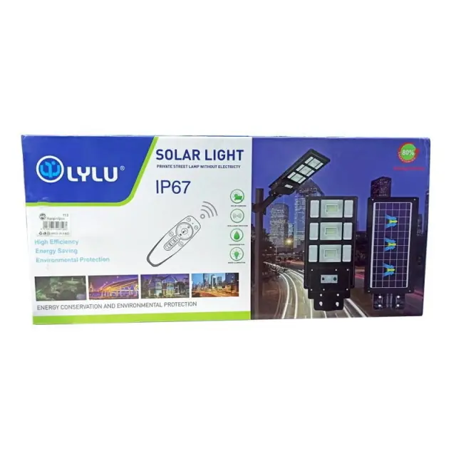 Ηλιακός προβολέας με τηλεχειριστήριο 300W IP67- Lylu Solar light 58083