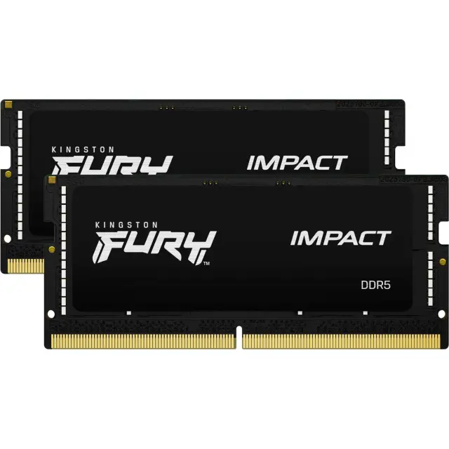 Kingston SO-DIMM 32 GB DDR5-6400 (2x 16 GB) Dual-Kit (black, KF564S38IBK2-32, Impact, INTEL XMP)