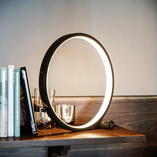 DesignNest Σφαιρική λάμπα με Ροοστάτη Αφής / Round Table Lamp: HENG