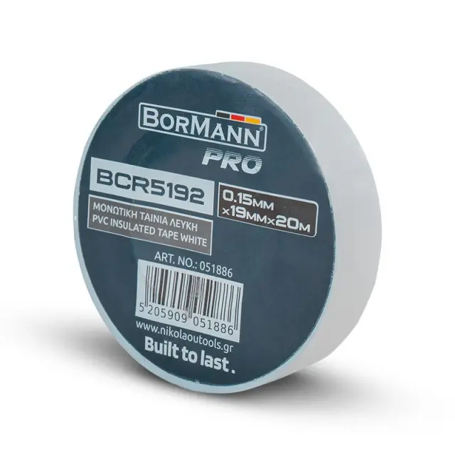 Bormann Pro BCR5181-10 - Μονωτική ταινία λευκή (050889) 2