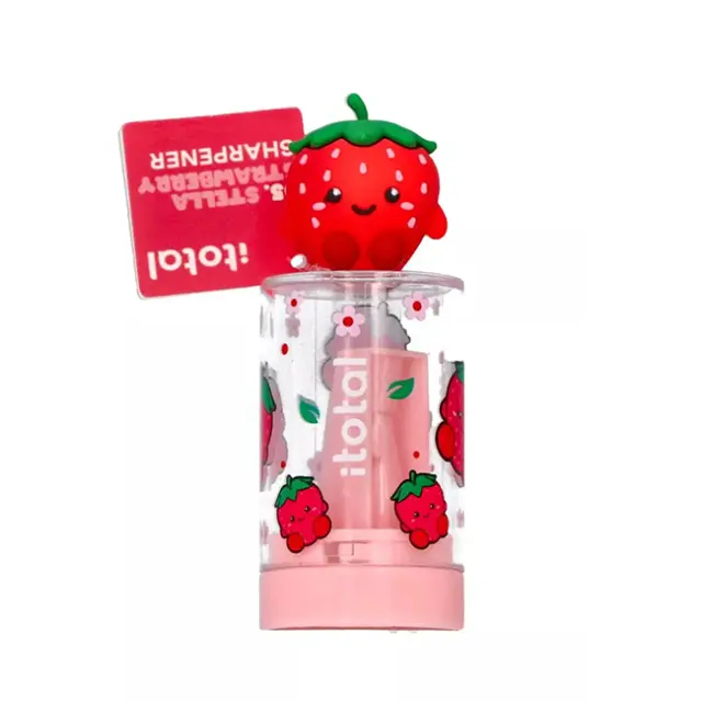 I-Total Ξύστρα Βαρελάκι Διάφανο Fresh Market Stella Strawberry (XL2687F)