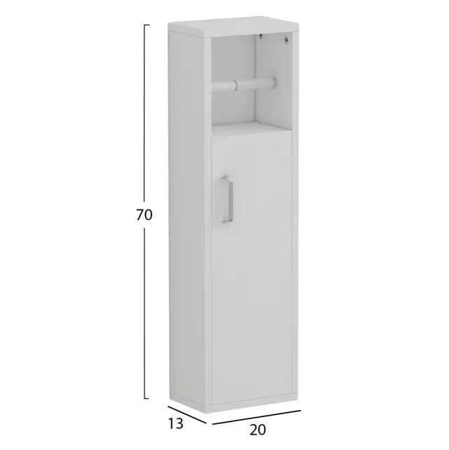 ΝΤΟΥΛΑΠΙ ΜΠΑΝΙΟY FB99025.12 ΜΕΛΑΜΙΝΗ ΛΕΥΚΗ 20x13x70Yεκ. 2