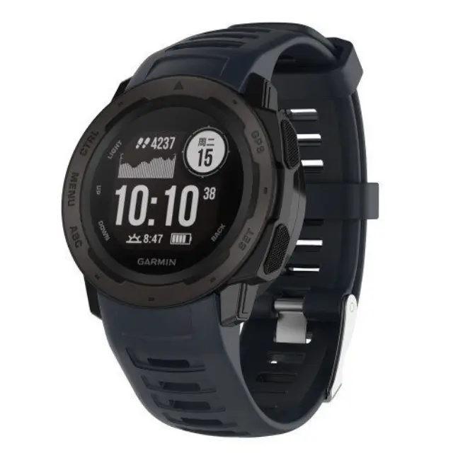 Λουράκι Σιλικόνης Silicone Strap Για Garmin Instinct - Dark Blue OEM 2