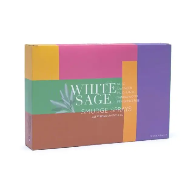 Gift Set Natural White Sage Smudge Sprays – Σετ με 6 Ενεργειακά Σπρέι Λευκό Φασκόμηλο των 50 ml 2