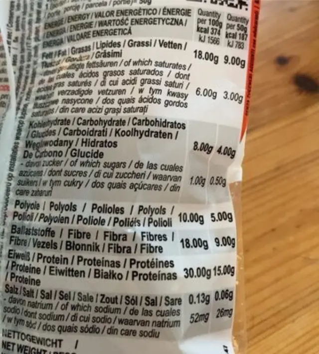 Πρωτεινικά μπισκότα Delizie με χαμηλούς υδατάνθρακες, βανίλια-λεμόνι, Feeling ok, 50γρ 2
