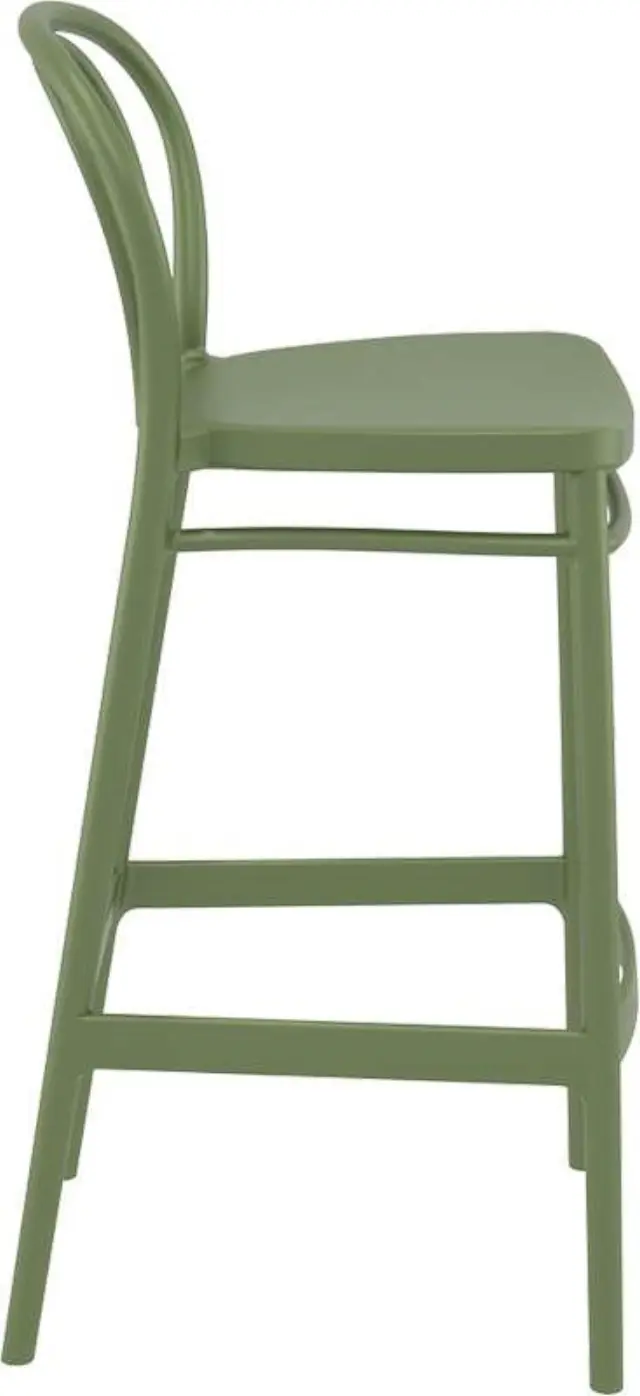 Σκαμπό Bar VICTOR Olive Green PP 45x52x106cm 3