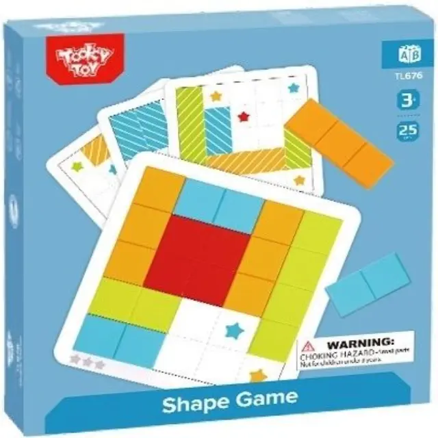 Tooky Toy ΄Ξύλινο Παιχνίδι Λογικής Με Σχήματα TL676
