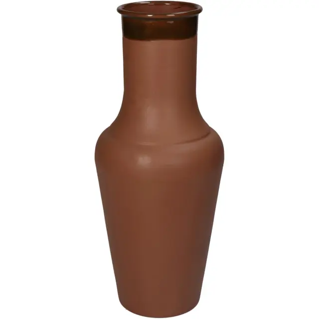 Βάζο Φυσικό Μέταλλο 10x10x24cm